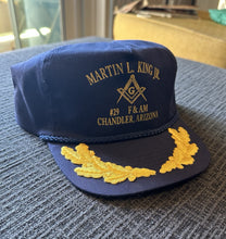Load image into Gallery viewer, Vintage 80s 90s MLK Martin Luther King Jr. Blue Snapback Rope Hat Adjustable