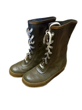 Load image into Gallery viewer, Vintage 1966 Bristol Thermoboot 100% Rubber Winter Boots Waterproof Green Sz 8