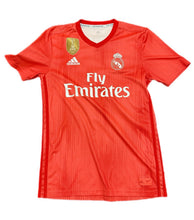 Load image into Gallery viewer, “Real Madrid 2018/19 Away Jersey Sergio Ramos #4 Adidas Fly Emirates Red Men’s S