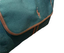 Load image into Gallery viewer, VTG Polo Ralph Lauren Fragrance Duffle Weekender Gym Bag Large Green Canvas Pony