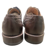Load image into Gallery viewer, Flag Ltd Nappa Glove Men's Oxford Cognac Brown Leather Shoes Size 9