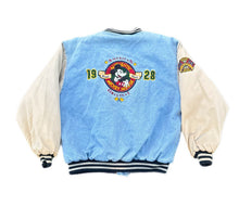Load image into Gallery viewer, Vintage Disney Mickey Mouse 1928 League Denim Bomber Varsity Jacket Size XXL
