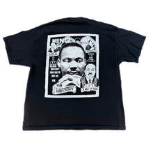 Load image into Gallery viewer, Vintage 90s MLK Martin Luther King Jr Malcolm X Rap Tee T Shirt Black 3XL