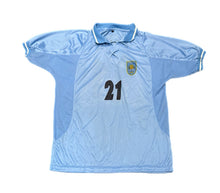 Load image into Gallery viewer, Uruguay FC Shirt Mens Med BlueFootball Soccer 2002 Home Polo Sports Diego Forlan