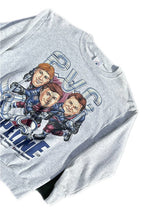 Load image into Gallery viewer, Vintage 1997 Colorado Avalanche Hockey NHL Caricature Delta L Gray T-shirt NWOT