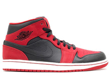Load image into Gallery viewer, Nike Air Jordan 1 Mid Reverse Bred Black Red Shoes Men 554724-660 GS 554725-660