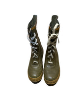 Load image into Gallery viewer, Vintage 1966 Bristol Thermoboot 100% Rubber Winter Boots Waterproof Green Sz 8