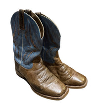 Load image into Gallery viewer, Ariat Mens Cowboy Boots 10.5 EE Arena Rebound Dusted Wheat Heritage Blue