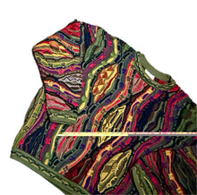 Load image into Gallery viewer, Vintage COOGI Australia Multicolor Textured 3D Chunky Knit Sweater Large