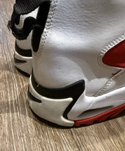Load image into Gallery viewer, Nike Air Mission White Black Fire Red Junior Seau NFL Turf Size 13 Vintage