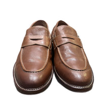 Load image into Gallery viewer, Johnston &amp; Murphy Uptow Penny Loafers Full Grain Leather Tan Brown 20-5690