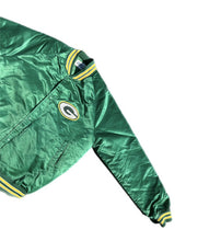 Load image into Gallery viewer, Vintage Green Bay Packers Jacket Mens Large Chalk Line Satin Spellout NFL 1990