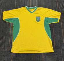 Load image into Gallery viewer, Brazil Soccer Team Jersey Shirt Men XL Yellow Rhinox Vintage Neymar JR
