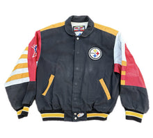 Load image into Gallery viewer, Vintage 90s NFL Jeff Hamilton Pittsburgh Steelers Varsity Football Jacket Sz XL