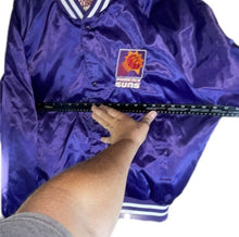 Load image into Gallery viewer, Vintage Locker Line Phoenix Suns 80s Satin Jacket Size XL NBA