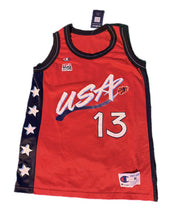 Load image into Gallery viewer, Rare Vintage Champion WNBA Team USA Rebecca Lobo Basketball Jersey Medium M