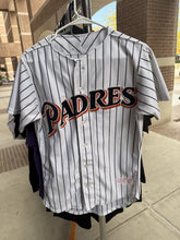 Load image into Gallery viewer, Vintage 80's Rawlings San Diego Padres pro cut Pinstriped Signed jersey 38