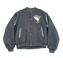 Load image into Gallery viewer, Vintage 90s Chalk Line  Pittsburgh Penguins NHL Varsity Letterman Jacket SZ L