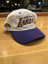 Load image into Gallery viewer, Vtg Los Angeles Lakers Sports Specialties Snapback Hat NBA Script The Twill LA