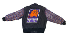 Load image into Gallery viewer, Vintage Jeff Hamilton Phoenix Suns Jacket Leather sleeves Mens XL