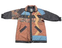 Load image into Gallery viewer, Vintage Komitor Women's Full Length  Jacket Multi Color Floral Retro 90s XXL