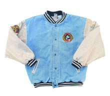 Load image into Gallery viewer, Vintage Disney Mickey Mouse 1928 League Denim Bomber Varsity Jacket Size XXL