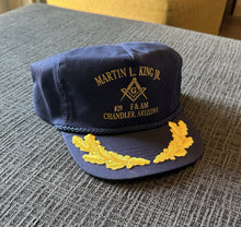 Load image into Gallery viewer, Vintage 80s 90s MLK Martin Luther King Jr. Blue Snapback Rope Hat Adjustable