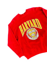 Load image into Gallery viewer, Vintage Harvard University College Big Logo Crewneck Sweatshirt Red Sz XL USA