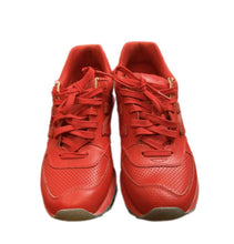 Load image into Gallery viewer, MEN'S NEW BALANCE 574 Sz 9.5 PERFORATED LEATHER MERCURY RED SHOES ML574PR