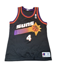 Load image into Gallery viewer, Vintage Champion Phoenix Suns #4 M.Finley Black Jersey Size 40 M Medium