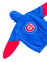 Load image into Gallery viewer, Vintage Logo 7 Chicago Cubs Jacket Men's Large Pullover Full Zip Puffer MLB Blue