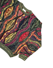Load image into Gallery viewer, Vintage COOGI Australia Multicolor Textured 3D Chunky Knit Sweater Large