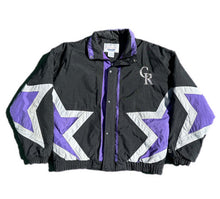Load image into Gallery viewer, Vintage Starter Black Colorado Rockies MLB Full Zip  Puffer Jacket M Medium Rare