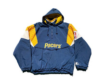 Load image into Gallery viewer, Vintage 90s Starter NBA Indiana Pacers 1/2 Zip Winter Puffer Parka Jacket Mens L