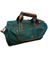 Load image into Gallery viewer, VTG Polo Ralph Lauren Fragrance Duffle Weekender Gym Bag Large Green Canvas Pony