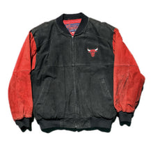 Load image into Gallery viewer, Vintage Jeff Hamilton Pro Sport Chicago Bulls NBA Leather  Jacket Size Medium