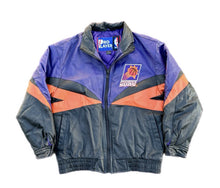 Load image into Gallery viewer, Vintage Phoenix Suns Pro Player Leather Jacket Mens Small Jeff Hamilton