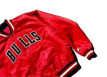 Load image into Gallery viewer, Vintage USA 90’s STARTER JORDAN ERA CHICAGO BULLS AUTHENTIC SATIN JACKET SIZE L