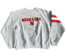 Load image into Gallery viewer, Vintage Nebraska Cornhuskers Team Edition Sweatshirt Large L Gray