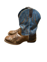 Load image into Gallery viewer, Ariat Mens Cowboy Boots 10.5 EE Arena Rebound Dusted Wheat Heritage Blue