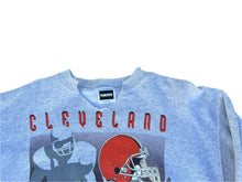 Load image into Gallery viewer, Vintage Cleveland Browns sweatshirt mens XL gray brown crew neck Trench