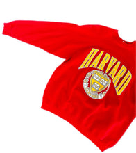 Load image into Gallery viewer, Vintage Harvard University College Big Logo Crewneck Sweatshirt Red Sz XL USA