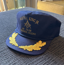 Load image into Gallery viewer, Vintage 80s 90s MLK Martin Luther King Jr. Blue Snapback Rope Hat Adjustable