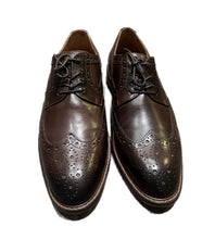 Load image into Gallery viewer, Flag Ltd Nappa Glove Men's Oxford Cognac Brown Leather Shoes Size 9