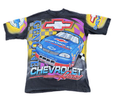 Load image into Gallery viewer, Chevrolet Racing T-Shirt Vintage 90s NASCAR Black Short-Sleeve AOP Men's M USA