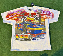 Load image into Gallery viewer, Vintage Nascar AOP Tshirt XL All Over Print Coca Cola 600 XL CHASE AUTHENTICS