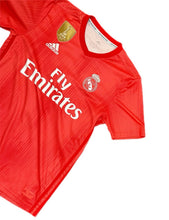Load image into Gallery viewer, “Real Madrid 2018/19 Away Jersey Sergio Ramos #4 Adidas Fly Emirates Red Men’s S