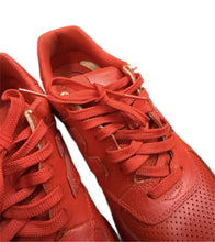 Load image into Gallery viewer, MEN'S NEW BALANCE 574 Sz 9.5 PERFORATED LEATHER MERCURY RED SHOES ML574PR
