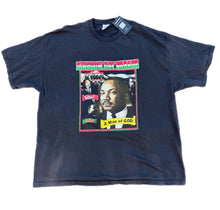 Load image into Gallery viewer, Vintage 90s MLK Martin Luther King Jr Malcolm X Rap Tee T Shirt Black 3XL