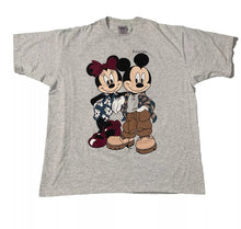 Load image into Gallery viewer, Vintage 90s Disney Mickey And Minnie Double Sided Florida Print T Shirt Size 2XL